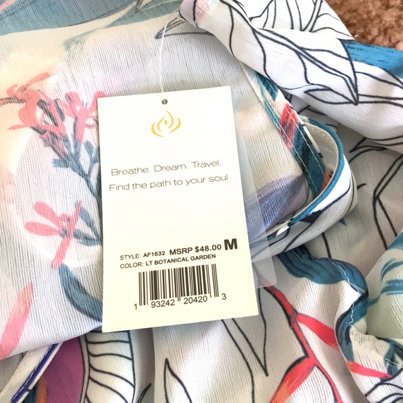 NWT Apana Light floral Jumpsuit Size M - Picture 7 of 7